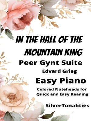 cover image of In the Hall of the Mountain King Easy Piano Sheet Music with Colored Notation